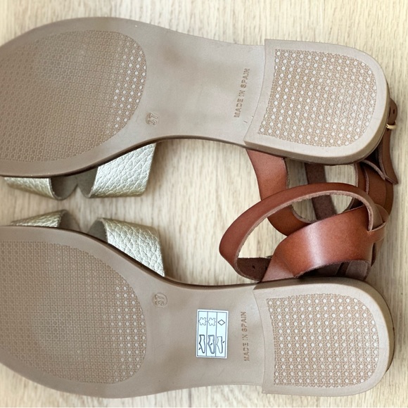 Brand new sandals made in Spain - size 37 fits small - Picture 3 of 3